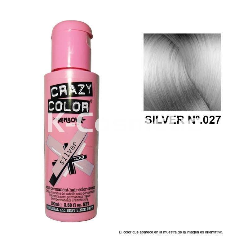 CRAZY COLOR Nº 027 SILVER 100ML - Imagen 1