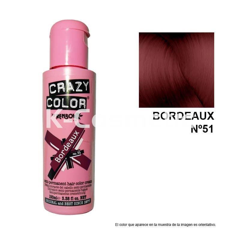 CRAZY COLOR Nº 51 BORDEAUX 100ML - Imagen 1