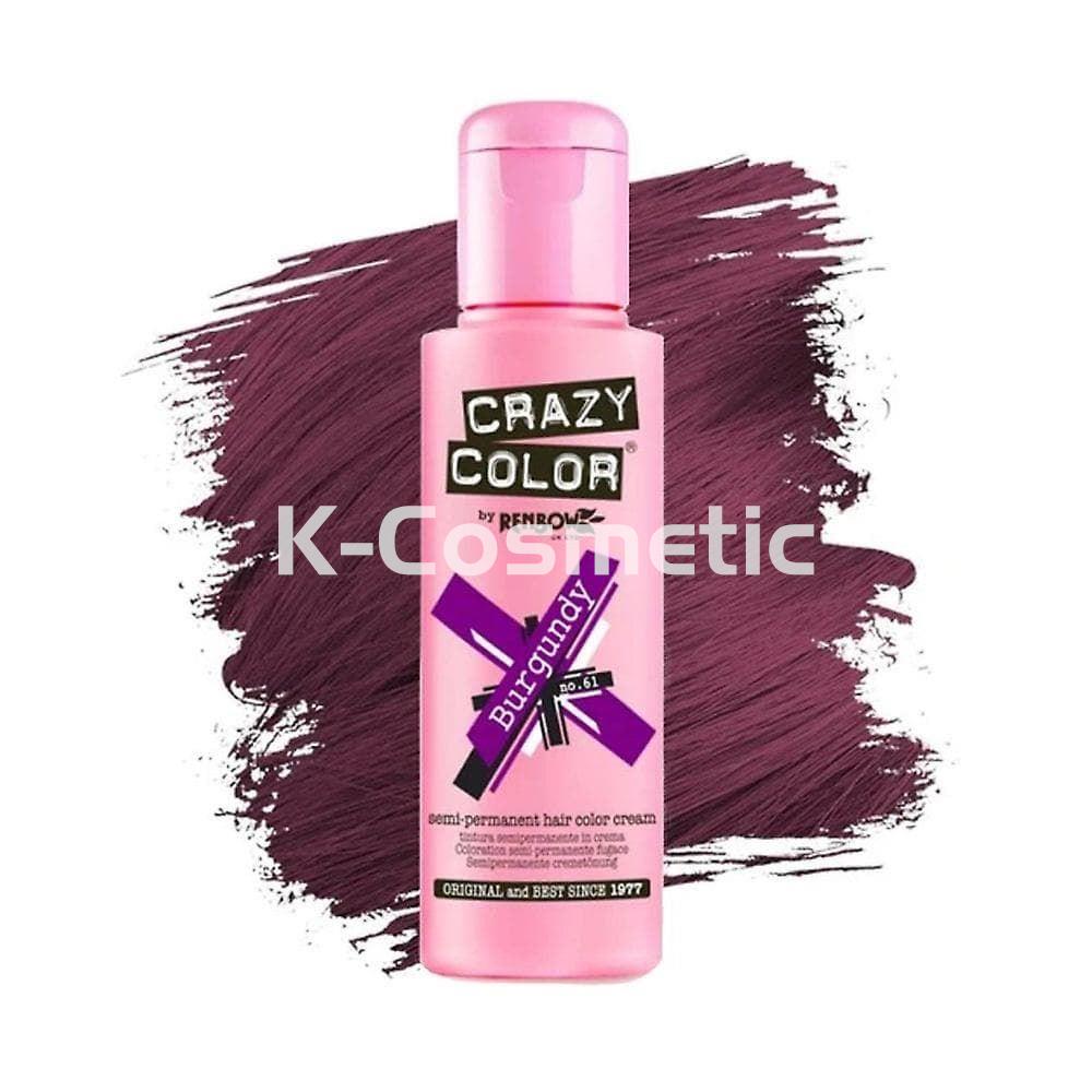 CRAZY COLOR Nº 61 BURGUNDY 100ML - Imagen 1