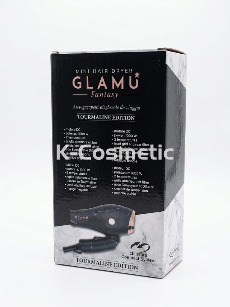 MINI SECADOR GLAMU TOURMALINE EDITION NEGRO 1000W - Imagen 1
