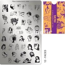 MOYRA PLACA STAMPING Nº12 FACES - Imagen 1