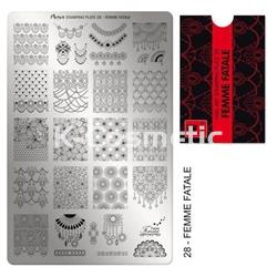 MOYRA PLACA STAMPING Nº28 FEMME FATALE - Imagen 1