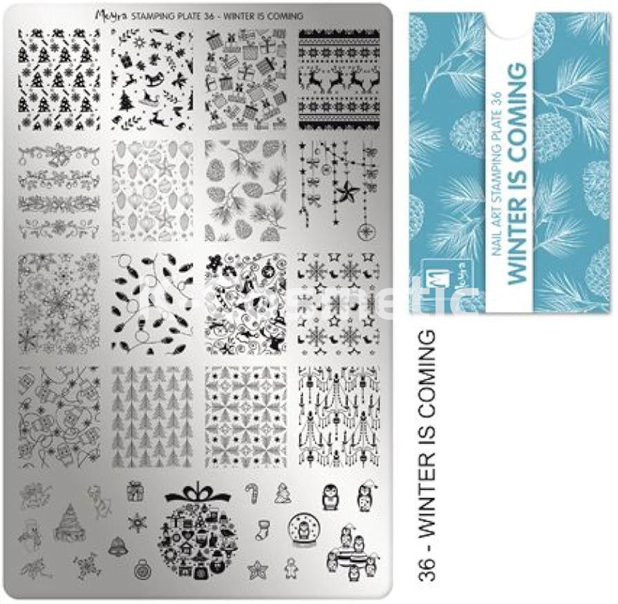 MOYRA PLACA STAMPING Nº36 WINTER IS COMING - Imagen 1