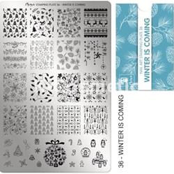 MOYRA PLACA STAMPING Nº36 WINTER IS COMING - Imagen 1