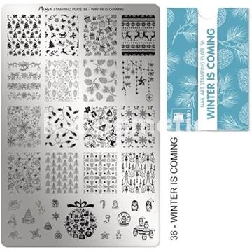 MOYRA PLACA STAMPING Nº36 WINTER IS COMING - Imagen 1