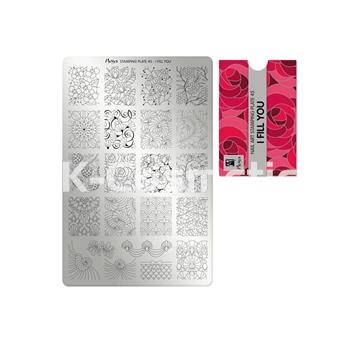 MOYRA PLACA STAMPING Nº45 I FILL YOU - Imagen 1