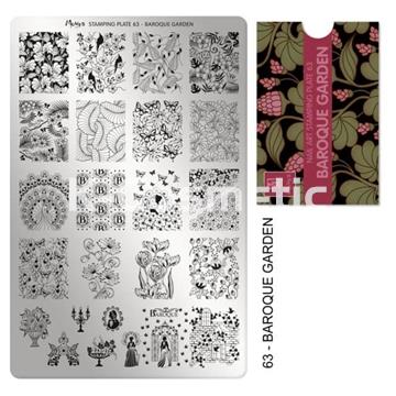 MOYRA PLACA STAMPING Nº63 BAROQUE GARDEN - Imagen 1