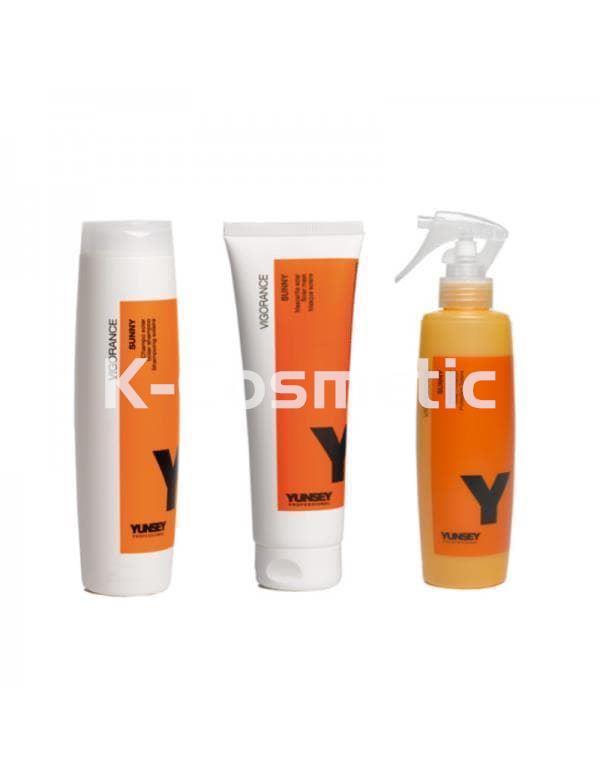 YUNSEY PACK SOLAR CHAMPÚ+MASCARILLA+SPRAY - Imagen 1